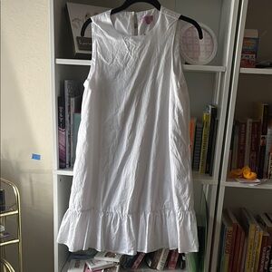 White Sleeveless Flowy Dress